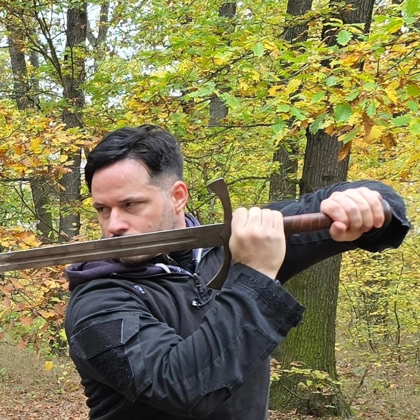 Sobotní trénink v Krvavé aréně. Včera jsme zkoušeli dělat jiskřičky pomocí želez…