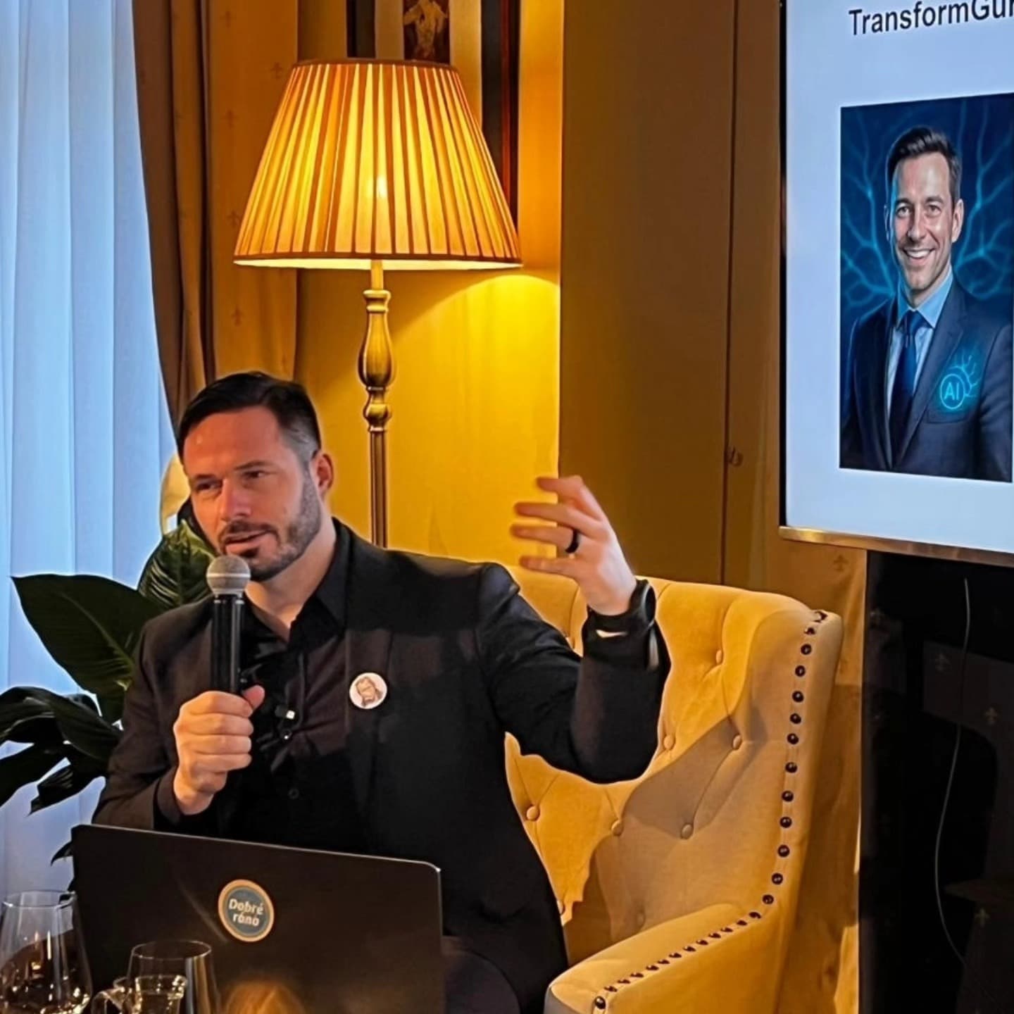 🎤
Today I gave a lecture at the Prague Business Club in Wenceslas Square – the topic? How else but artificial intelligence 🤖✨
