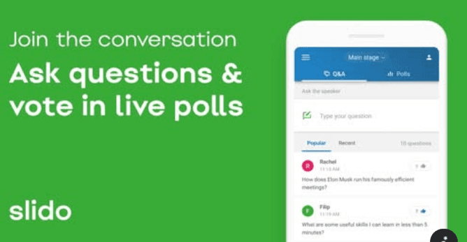 Seien Sie Teil der Konversation während der Vorlesung