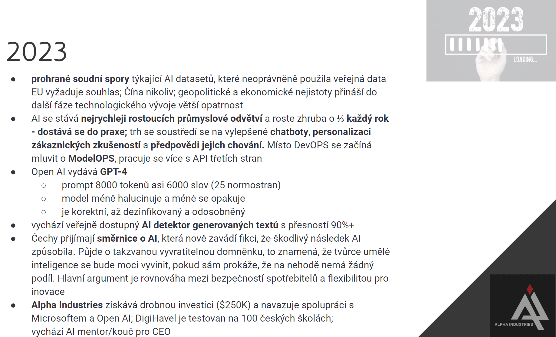 Co nás čeká v oblasti AI tento rok?