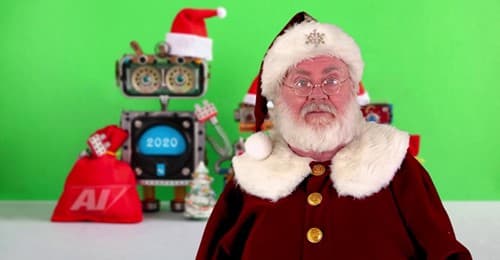 Digitální Santa přeje veselé Vánoce
