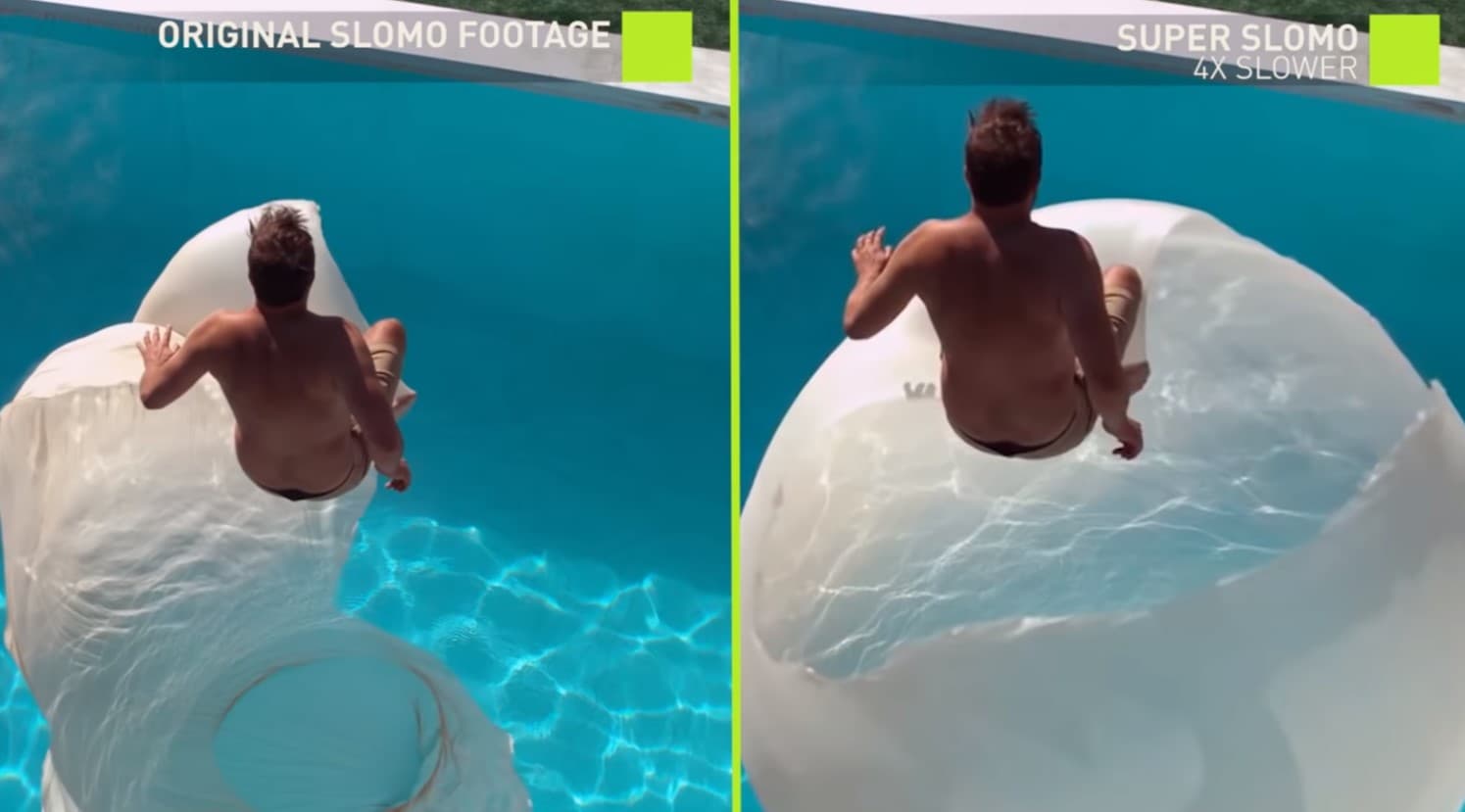 Zpomalení videa pomocí AI