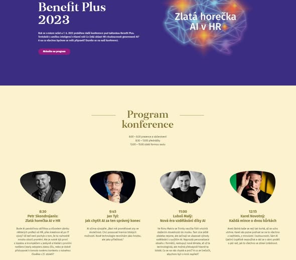 Uvidíme se zítra na konferenci Benefit Plus? Co čeká oblast HR v budoucnosti gen…