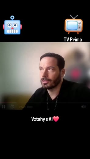 Dnes jsem mluvil v hlavních zprávách TV Prima o tématu, které zní jako sci-fi – vztahy s AI.