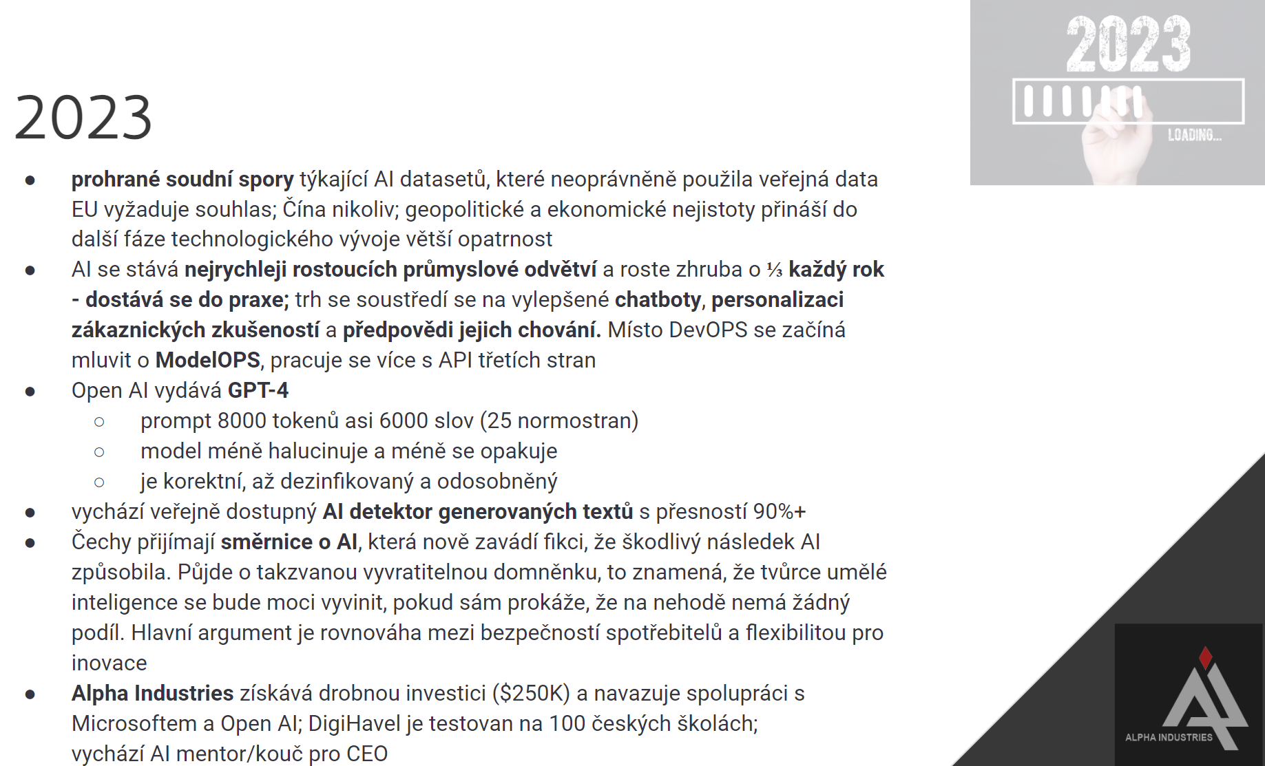 Co nás čeká v oblasti AI tento rok?