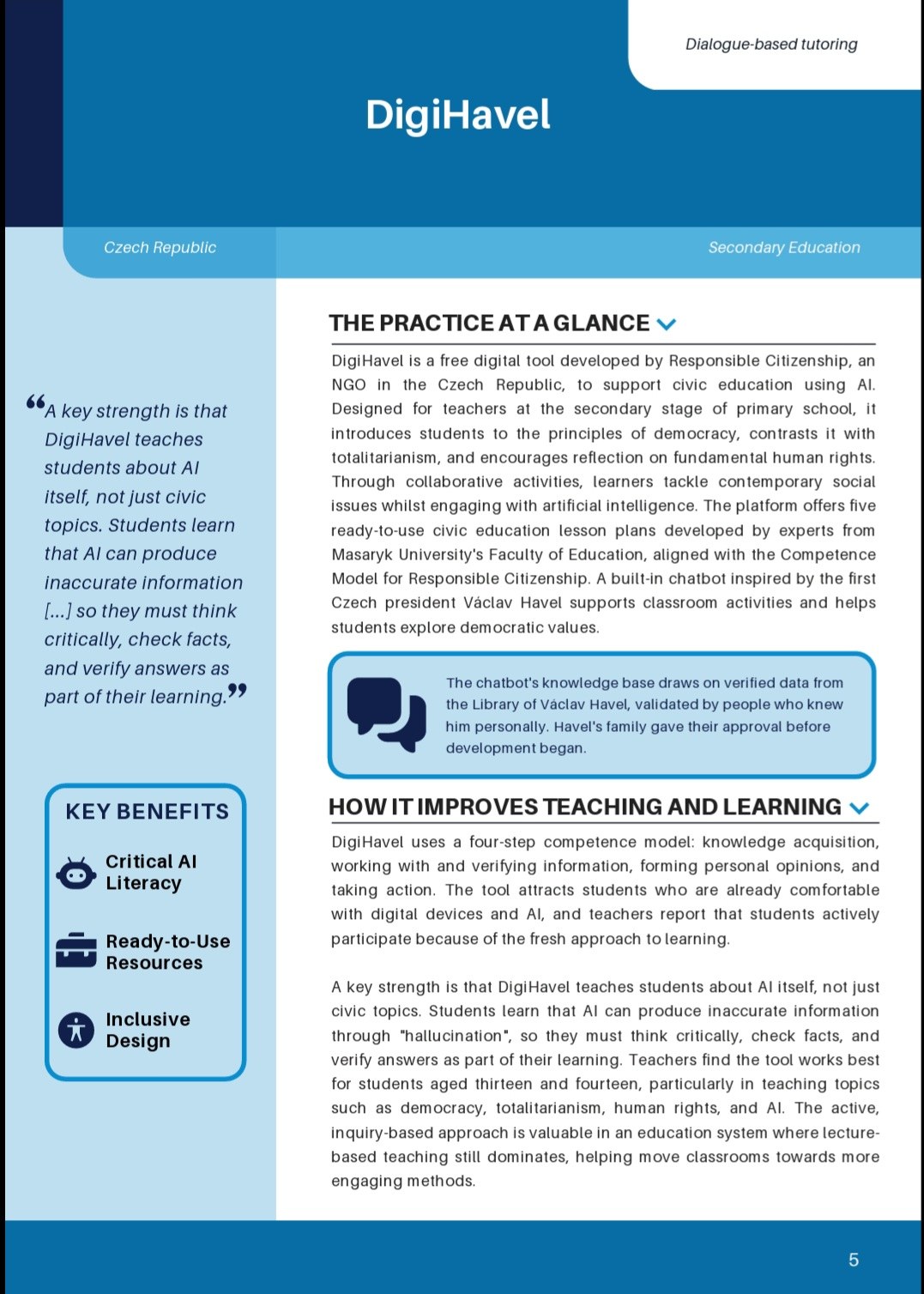 DigiHavel case study v reportu Evropské komise
